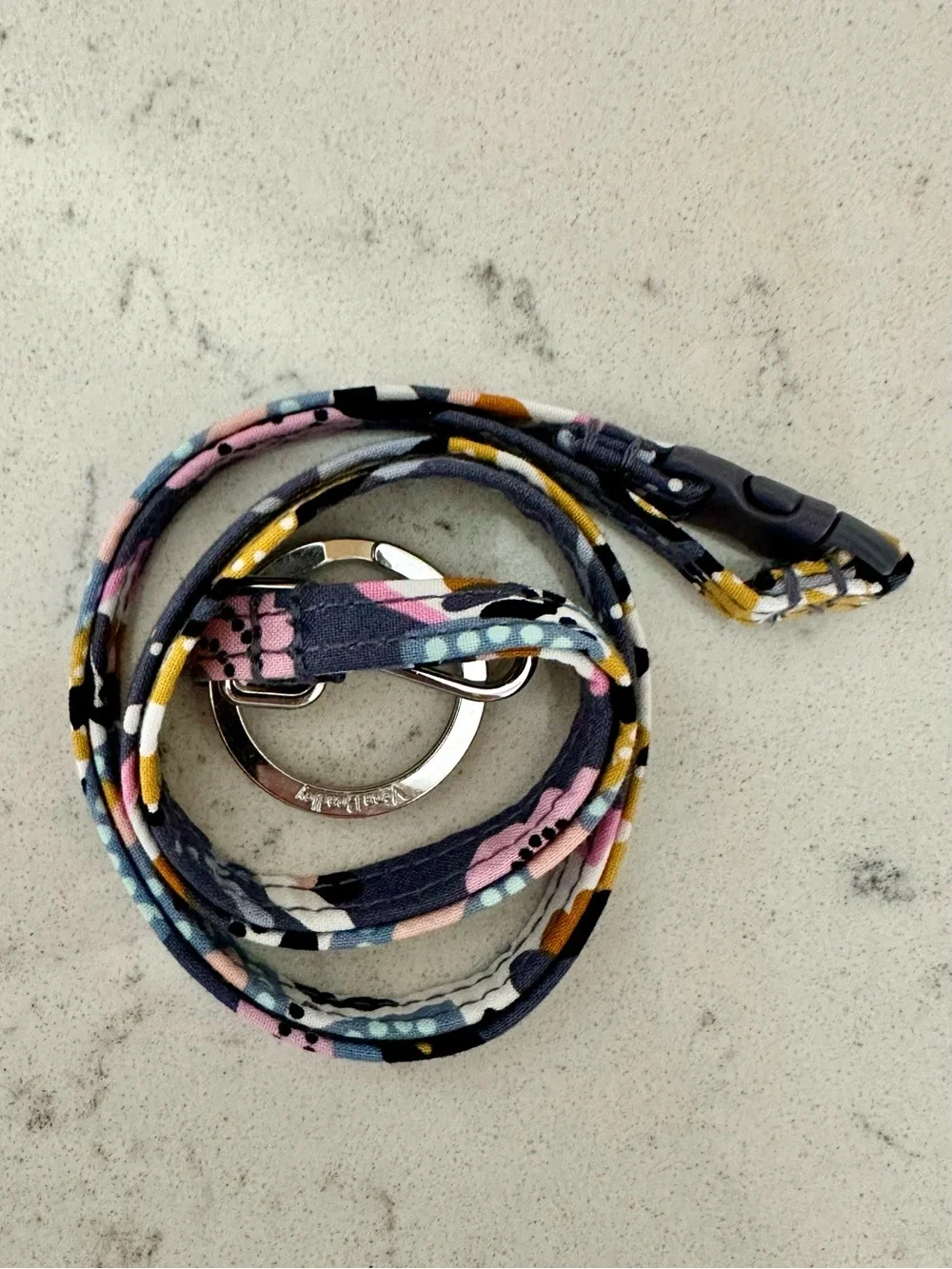 NEW Vera Bradley Floral Fabric Lanyard